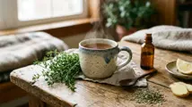 Foto de Té de tomillo para tratar la sinusitis