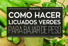 Como hacer nutritivos licuados verdes para bajar de peso