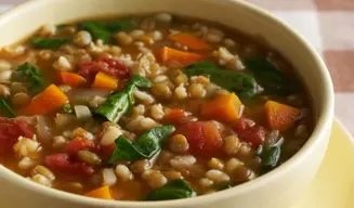 Sopa de Lentejas Jardín