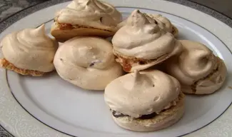 Mini suspiros organicos de chocolate y mani