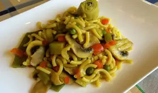 Fideuá de champiñones