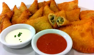 Empanadas de espinacas con maíz