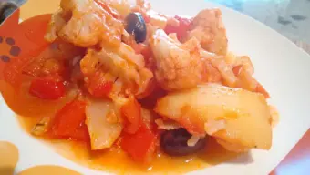 Guiso de coliflor portugués