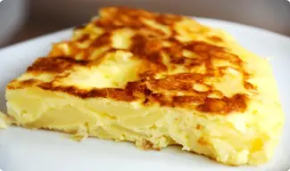 Tortilla de papa sin huevo