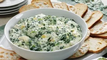 Dip de espinaca tipo picnic