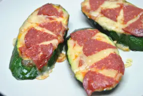 Minipizzas de calabacín
