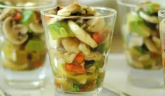 Ceviche vegano de champiñones