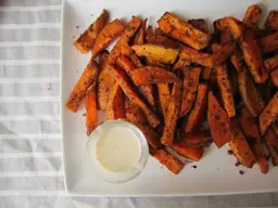 Snack de batatas horneados