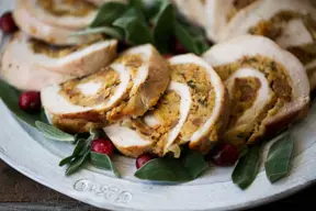 Rollitos de pavo con verduras