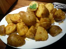 Snack de papas con comino