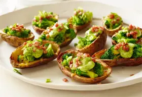 Papas rellenas con brócoli