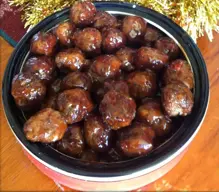 Albóndigas con salsa frutal