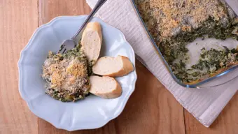 Dip de espinaca y tofu saludable