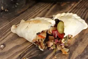 Empanadas vegetarianas de soya al horno