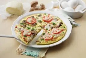 Pizza de tortilla de huevo