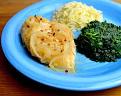 Pollo en salsa de manzana