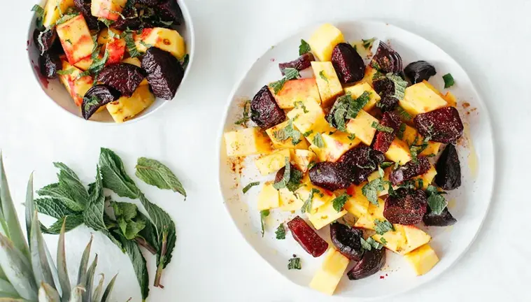 Ensalada de piña y remolacha | Recetas