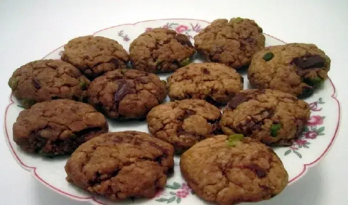 Cookies de chocolate y pistachos