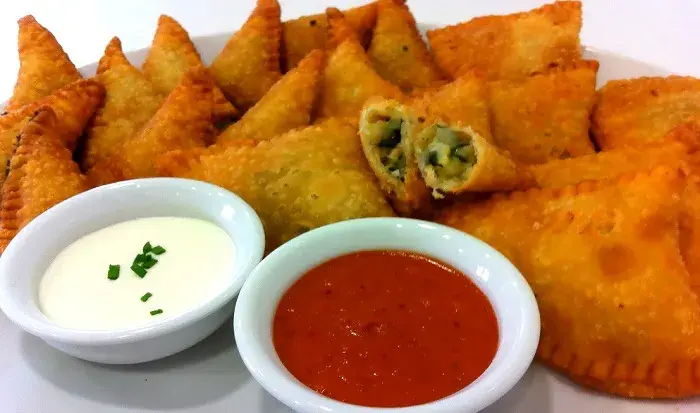 Empanadas de espinacas con maíz