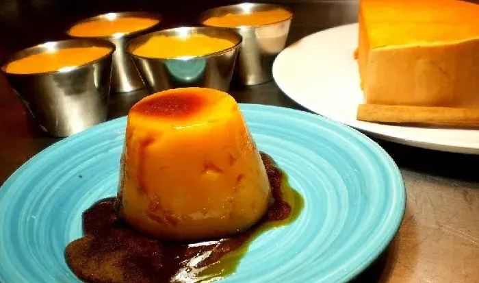 Flan de calabaza y manzana