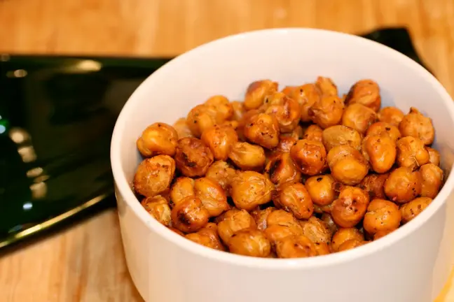 Garbanzos crispy al curry