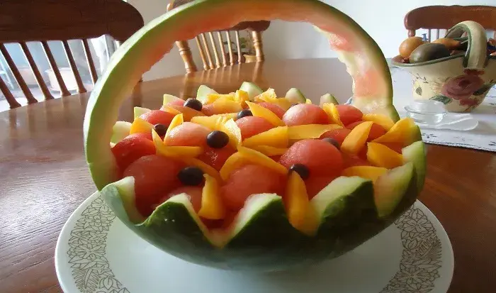 Ensalada de fruta a la menta