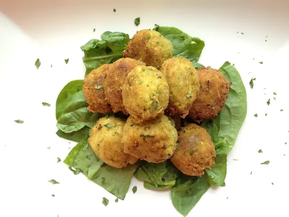 Croquetas de tofu y calabacín