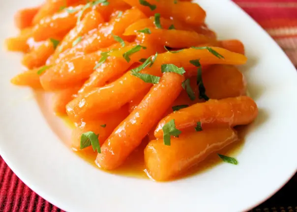 Snack de zanahoria glaseada