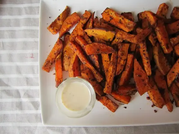 Snack de batatas horneados