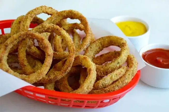 Aros de cebolla horneados