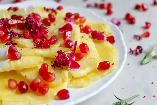 Carpaccio de piña