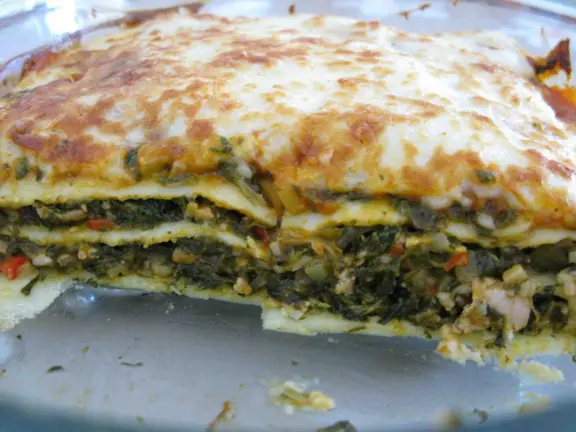 Lasaña de acelgas