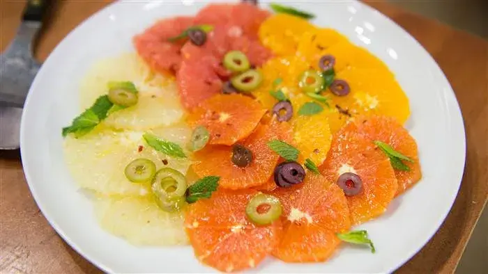 Ensalada cítrica de frutas frescas