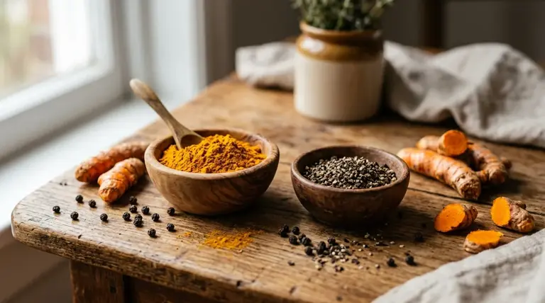 Cúrcuma con pimienta negra