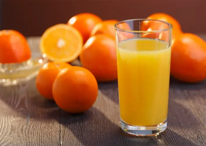 Jugo de naranja procesado