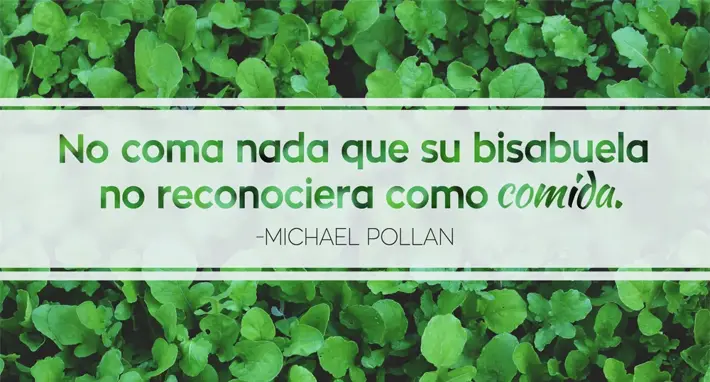 Frase para una vida saludable.