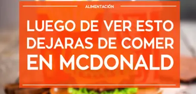 Luego de ver esto dejaras de comer en McDonald