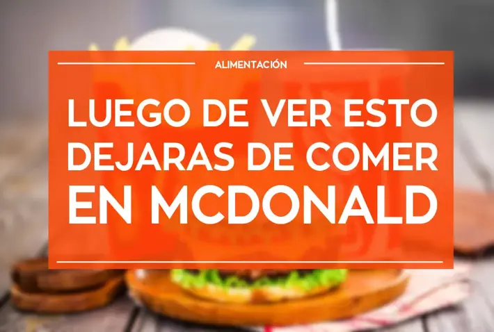No comas en McDonald