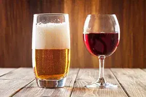 Cerveza vs vino