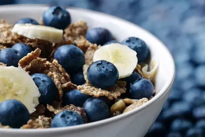 desayuno con arandanos