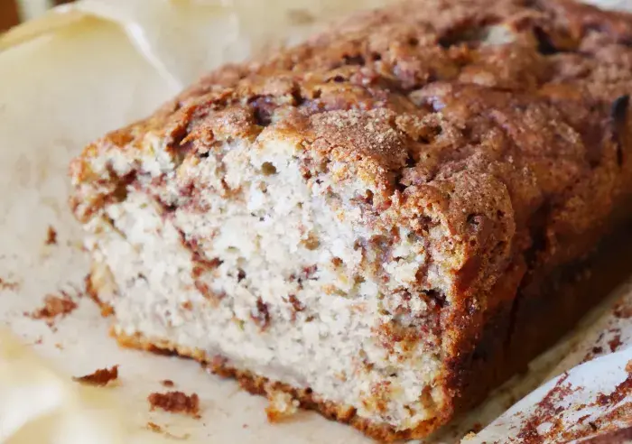 Bizcocho integral de plátano y canela