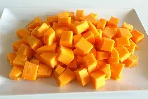 Calabaza cubos