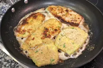 Milanesas de berenjena a la plancha