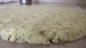 coliflor masa pizza