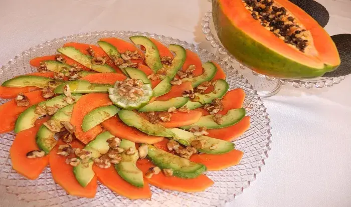 papaya y aguacate