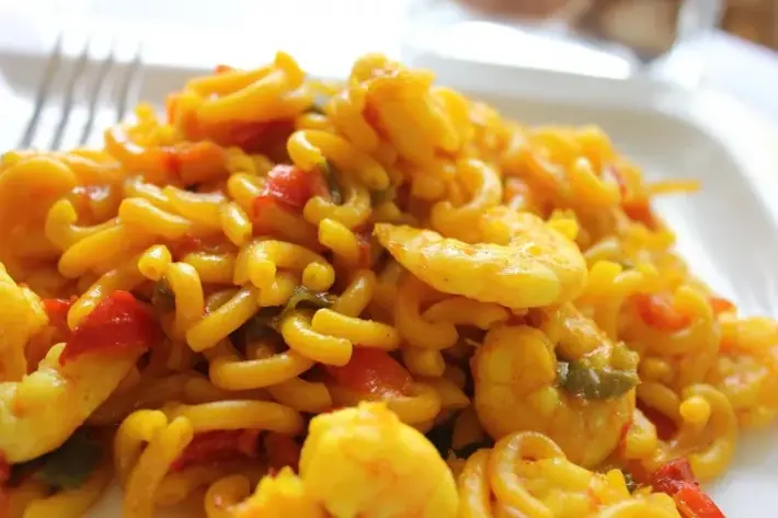 Fideos con Mariscos