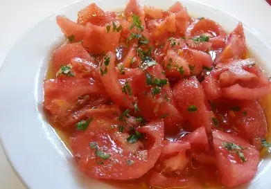 tomates y ajos