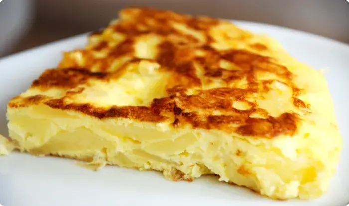 Tortilla de papa sin huevo