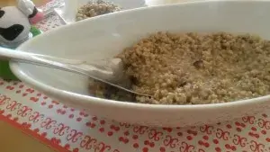 Paella con trigo al estilo árabe