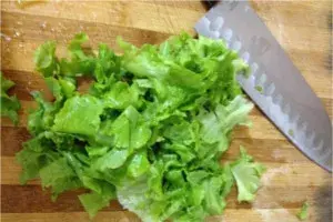 Lechuga cortar